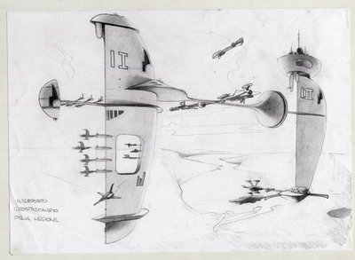 Illustration de science-fiction : base spatiale dans l