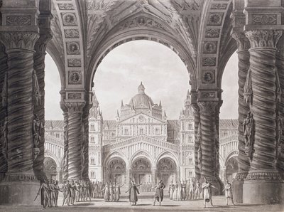 Décor de scène pour l
