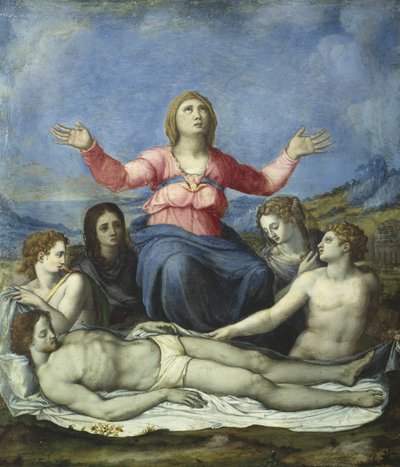Lamentation sur le Christ mort - Alessandro attr. to Allori