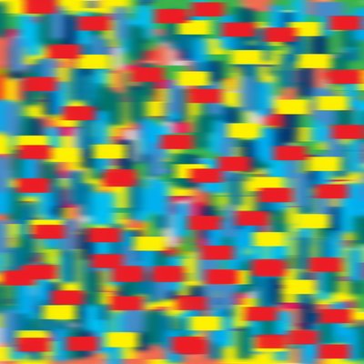 Pointillisme horizontal bleu, 2019 - Alex Caminker