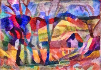 paysage en rose - Alex Caminker
