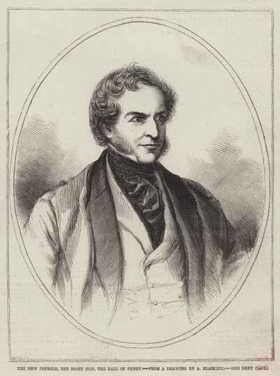 Le nouveau Premier ministre, le très honorable comte de Derby - Alexander Blaikley