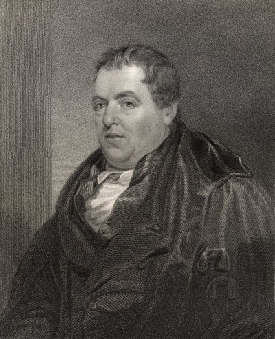 Sir John Leslie, gravé par H. Cook, de 