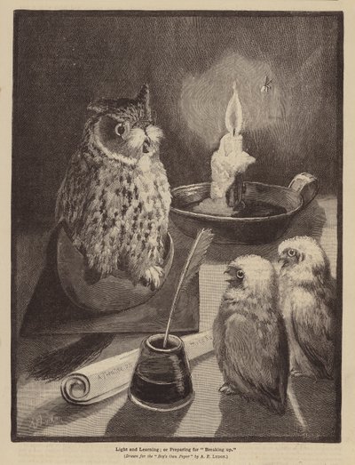 Lumière et apprentissage ; ou, Préparation pour la fin des cours - Alexander Francis (after) Lydon