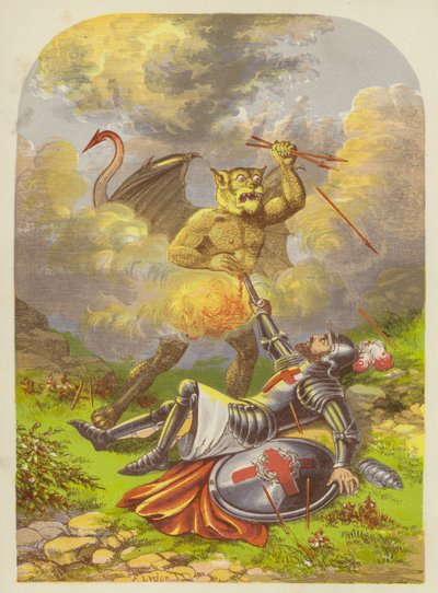 Combat de Chrétien avec Apollyon - Alexander Francis Lydon