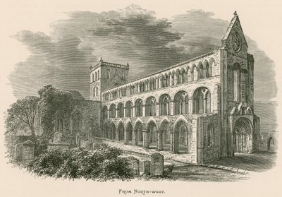 Abbaye de Jedburgh, vue du nord-ouest - Alexander Francis Lydon