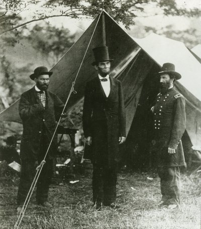 Abraham Lincoln avec Allan Pinkerton et le major général John A. McClernand, 1862 - Alexander Gardner