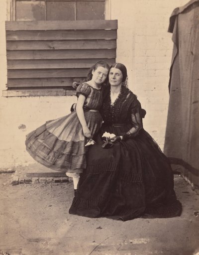 Mme Greenhow et sa fille, emprisonnées dans l