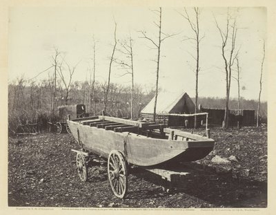 Bateau-ponton, Brandy Station, Virginie, février 1864 - Alexander Gardner
