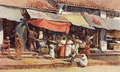 Une Scène de Rue à Kandy - Alexander Henry Hallam Murray