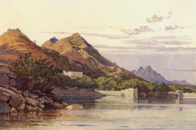 Le Ana Sagar, Ajmer (lithographie en couleur) - Alexander Henry Hallam Murray