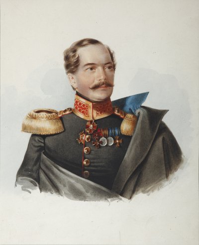 Portrait du comte Dmitri Alexeevich Shcherbatov - Alexander Ivanovich Klünder