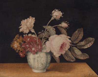 Fleurs dans un pot de Delft, 1663 - Alexander Marshal