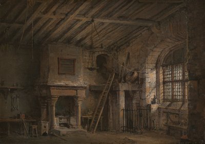 Décor de scène pour Heart of Midlothian; The Tolbooth - Alexander Nasmyth