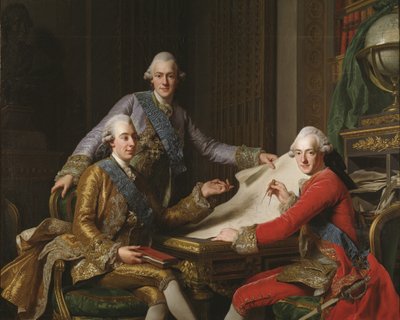 Le Roi Gustave III de Suède et ses frères - Alexander Roslin