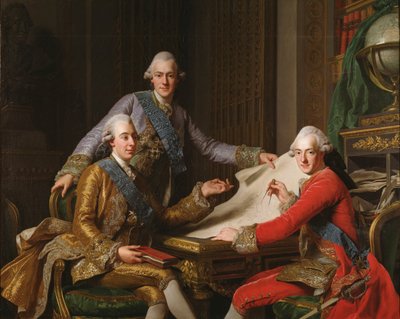 Le roi Gustave III de Suède et ses frères, 1771 - Alexander Roslin