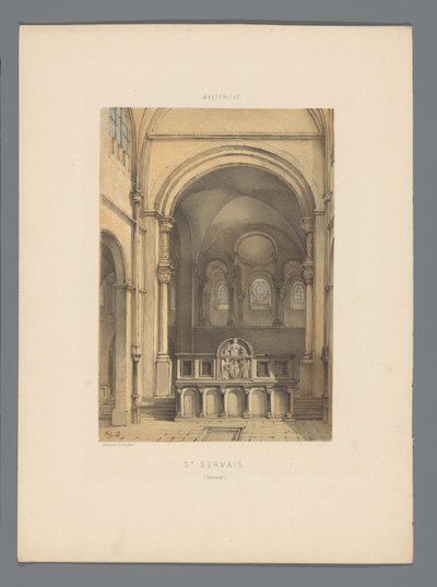 Intérieur de la basilique Saint-Servais à Maastricht - Alexander Schaepkens