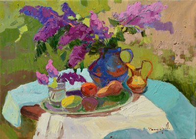 Nature morte au lilas ensoleillé - Alexander Shandor