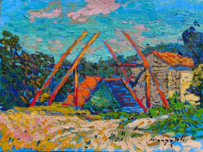 Un moulin à vent champêtre plein de vie - Alexander Shandor