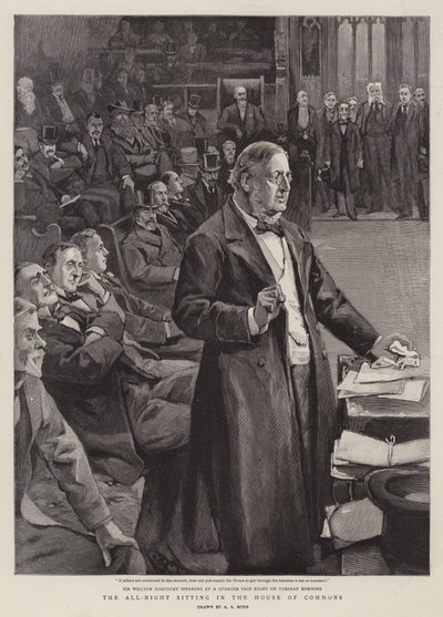 La séance de nuit à la Chambre des communes - Alexander Stuart Boyd