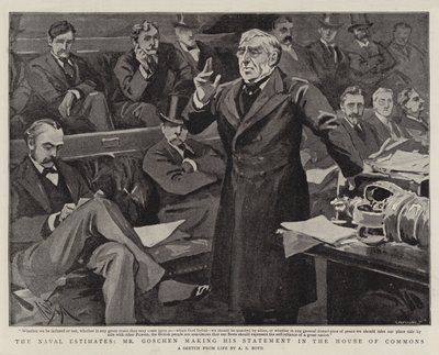 Les Estimations Navales, M. Goschen faisant sa déclaration à la Chambre des communes - Alexander Stuart Boyd