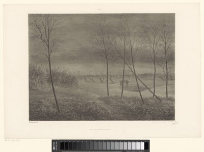 Paysage de nuit - Alexander Ver Huell (signed by artist)