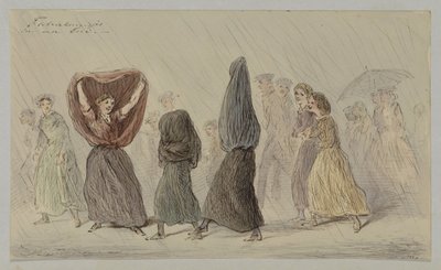 Ouvrières sous la pluie - Alexander Ver Huell