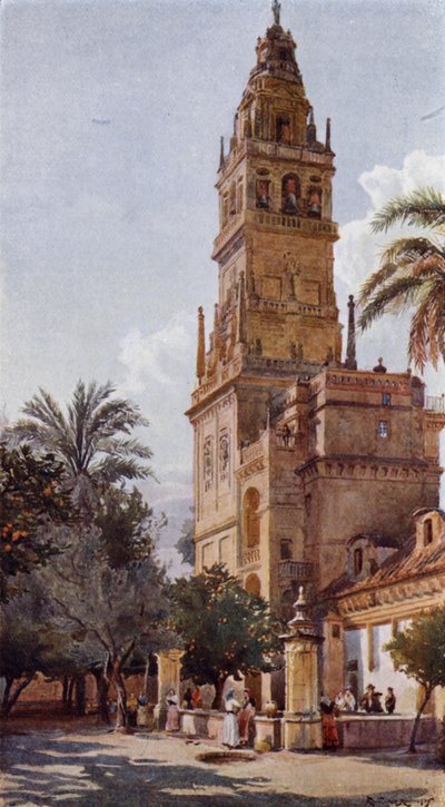 La Cour des Orangers, Mosquée de Cordoue - Alexander Wallace Rimington