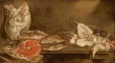 Nature morte avec poisson, 1640 - Alexander van Adriaenssen