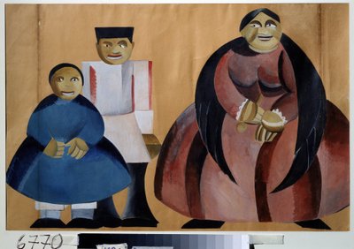 Costume préparatoire pour la pièce "La mort de Tarelkine" - Alexandra Alexandrowna Exter