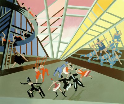 Projet de lumière pour un ballet, pub. 1930 - Alexandra Alexandrowna Exter