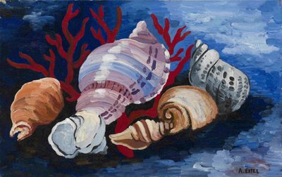 Nature morte avec coquillages, vers 1928 - Alexandra Alexandrowna Exter