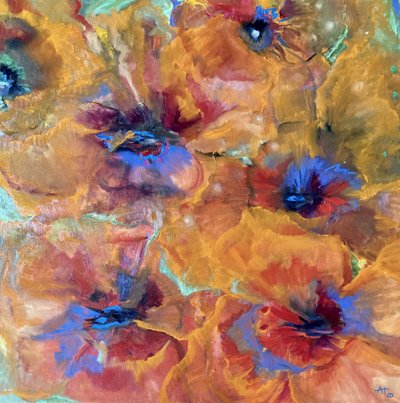 Fleurs abstraites aux couleurs vives - Alexandra Higgins