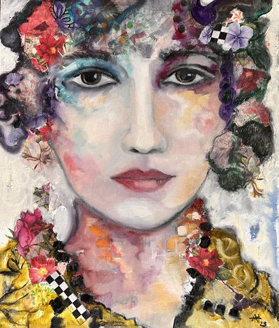 Portrait floral fantaisiste - Alexandra Higgins