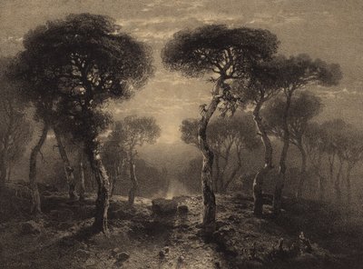 Paysage avec des arbres - Alexandre Calame