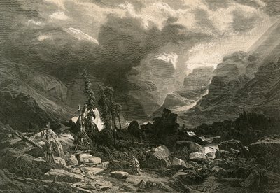 Tempête dans le Haslithal, Oberland bernois - Alexandre Calame