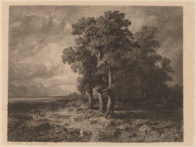 Arbres dans une tempête - Alexandre Calame