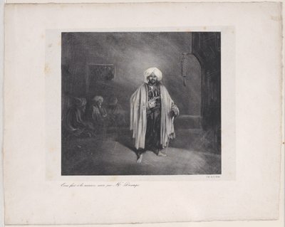 Turc debout, 1831 - Alexandre Gabriel Decamps