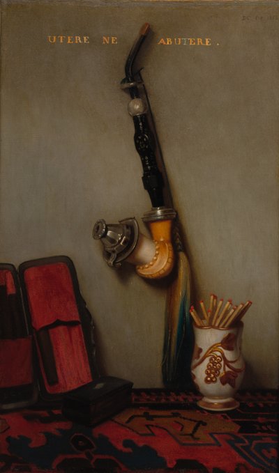 Nature morte avec pipe et allumettes et Nature morte avec hareng, pain et fromage - Alexandre Gabriel Decamps
