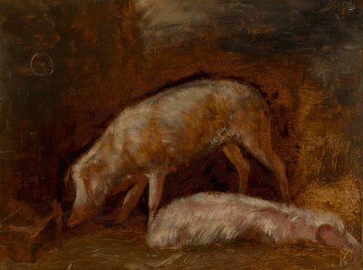 Étude de cochons - Alexandre Gabriel Decamps