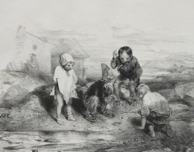 Le lancer décisif - Alexandre Gabriel Decamps
