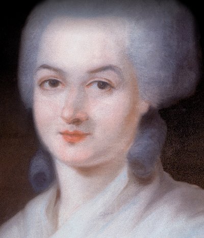 Portrait of Olympe de Gouges (pastel on canvas) - Alexandre Kucharski