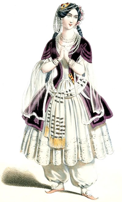 Auber - Haydée - M.lle Lavoye dans Haydée, 3.e acte - lithographie d