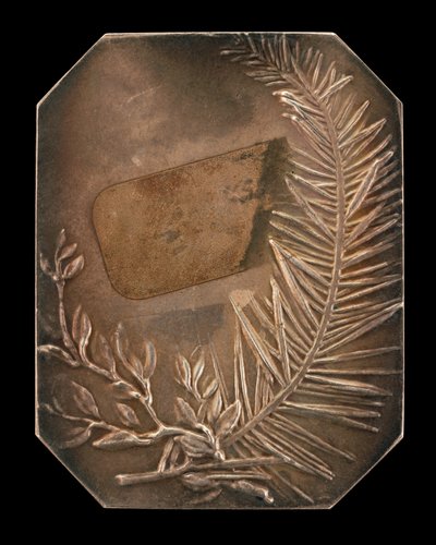 Branches entrelacées de laurier et de verdure [verso], 1897 - Alexandre Louis Marie Charpentier