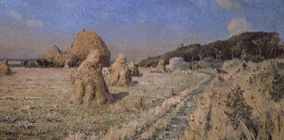 Gerbes de maïs dans un champ - Alexandre Nozal