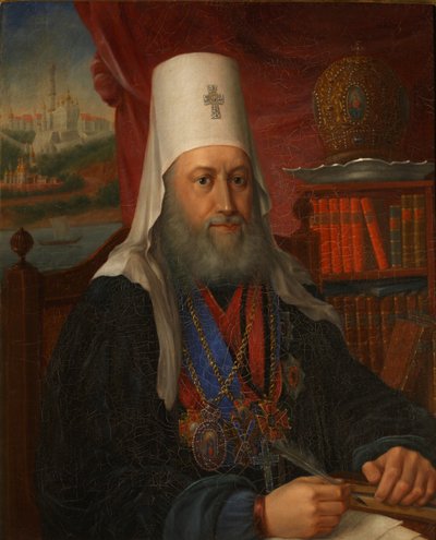 Portrait de Yevgeny Bolkhovitinov 1767-1837, Métropolite de Kiev et de Galicie - Alexei Afanasyevich Kalashnikov