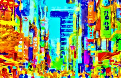 Ville multicolore, littéralement, 2020 (technique mixte) - Alexei Makhov