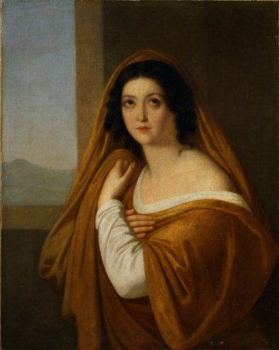 Portrait de la princesse Yevdokia Avdotya Ivanovna Golitsyna, née Izmaylova 1794-1890, années 1810 - Alexei Yegorovich Yegorov