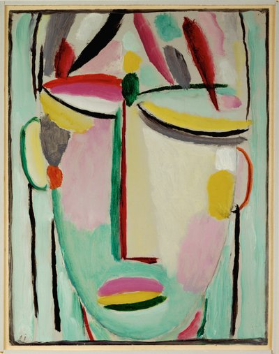 Visage du Sauveur - Mort II (peinture sur toile) - Alexej von Jawlensky