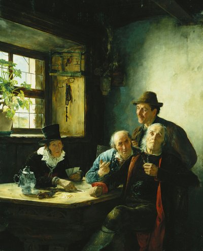 Une partie de cartes - Alfons Spring